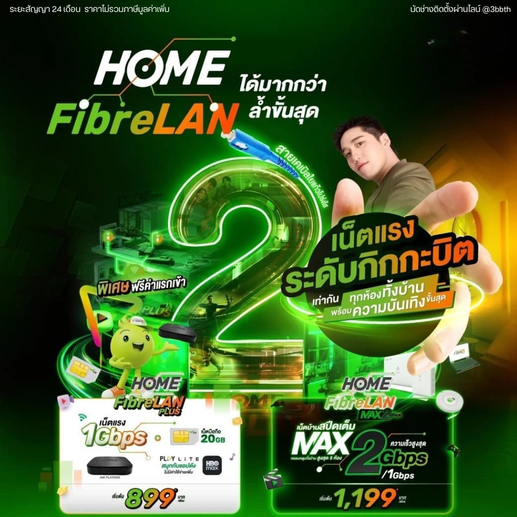 HOME FibreLAN Max 2 ห้อง