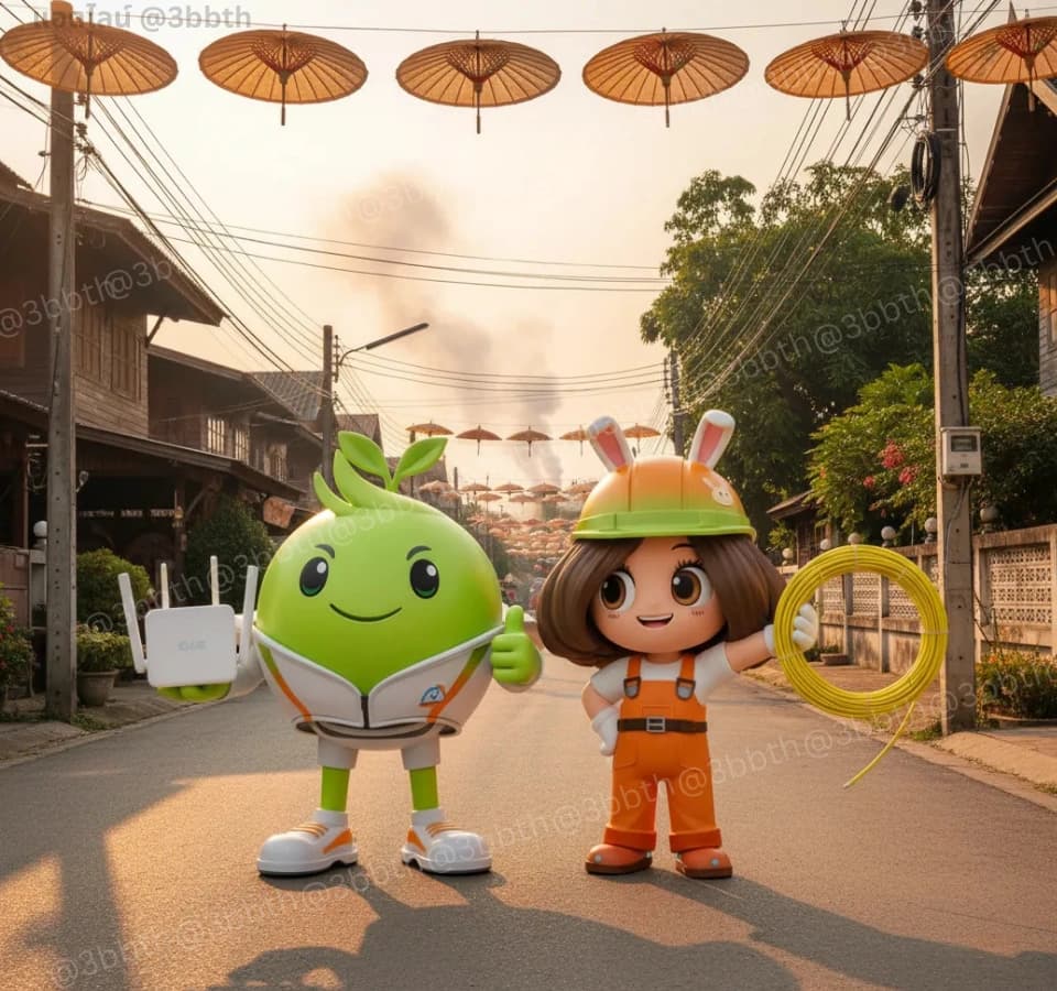 3BB เน็ตบ้านไฟเบอร์ อำเภอสันกำแพง เชียงใหม่